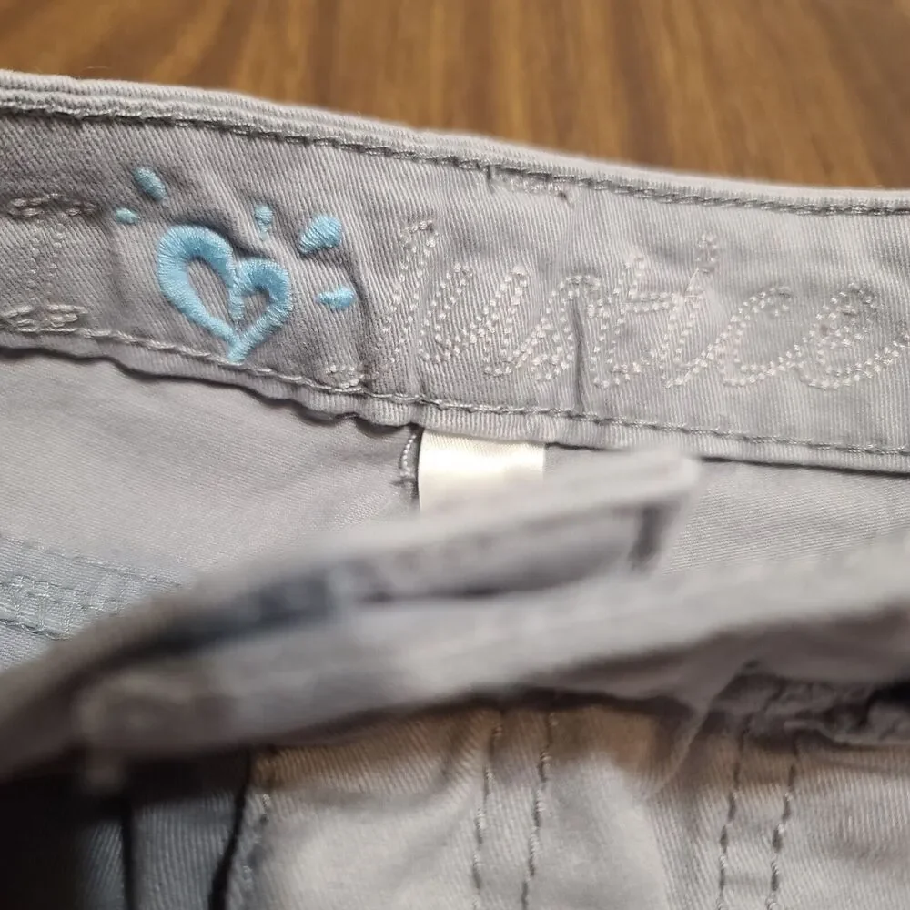 Justice Premium Girls Light Gray Jeans Pants Size 8S